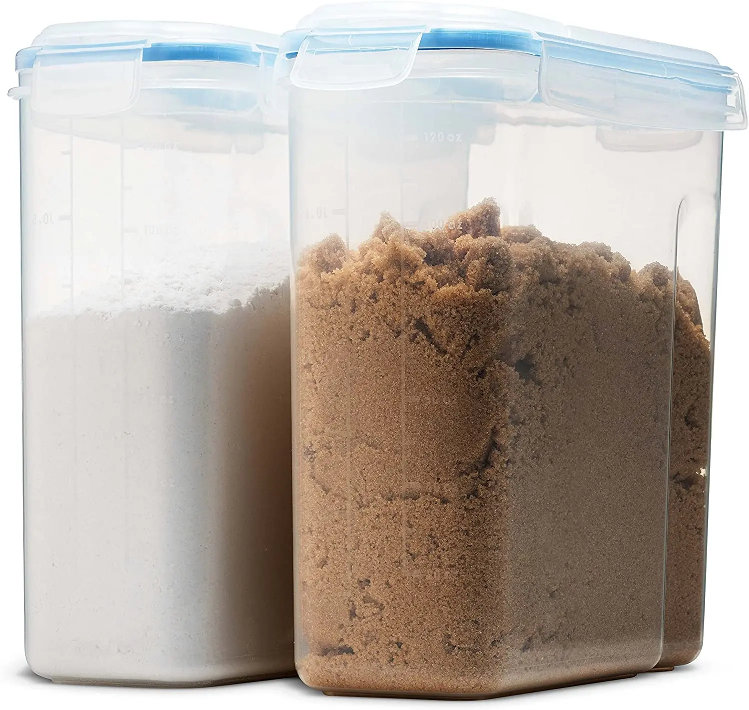 Amazon hot sell Airtight Cereal Storage Containers with 4 Side Locking Lid BPA Free Dispenser Wholesale