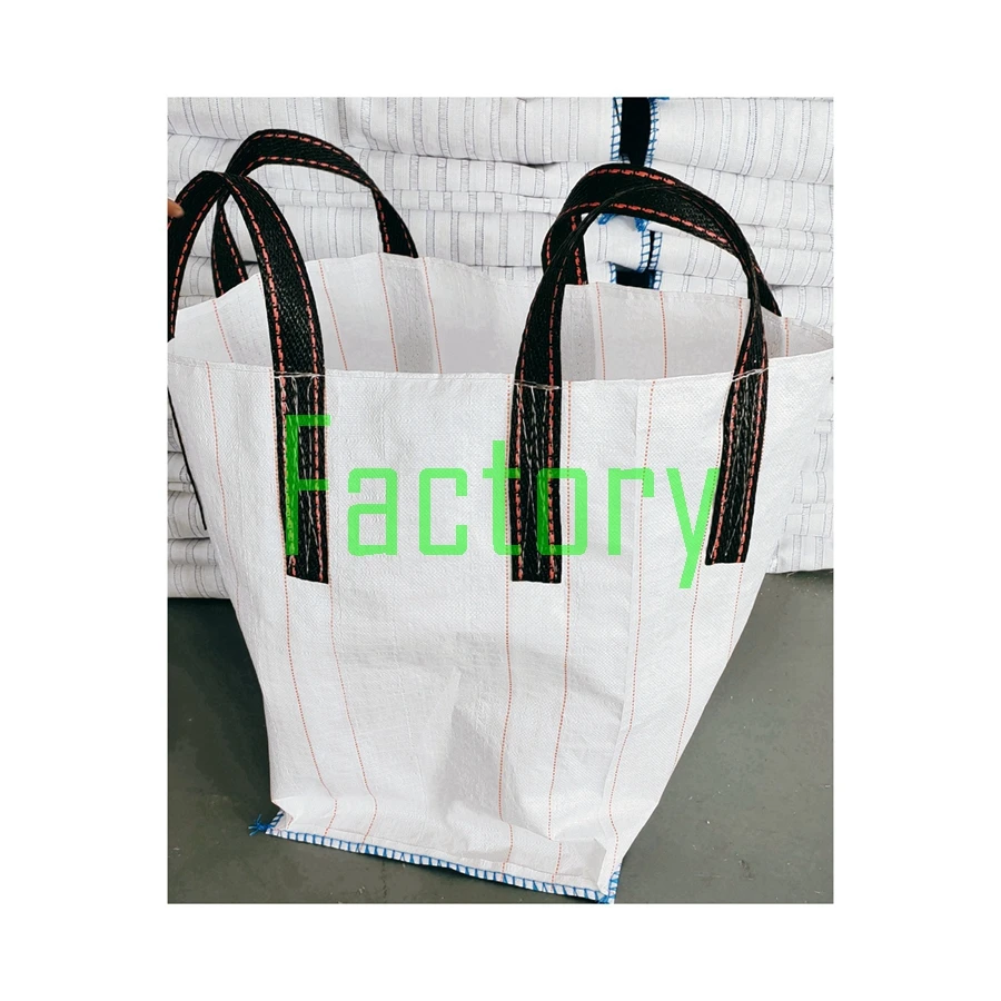 1 Ton Or 2 Ton 1M3 Pp Plastic Sling Fibc Jumbo Big Bags Dimensions Of Sand 1000Kg