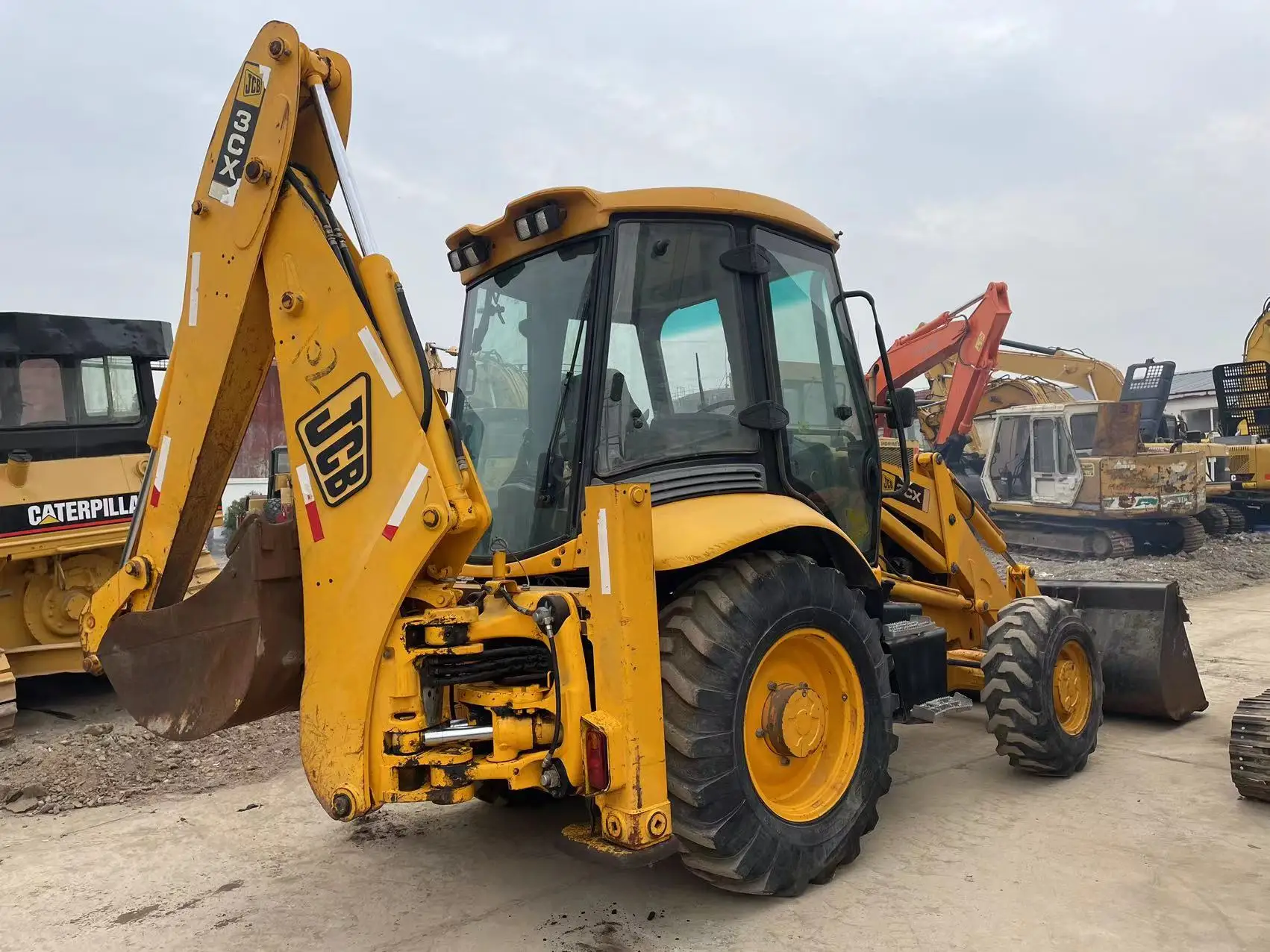 Used JCB Backhoe loader wheel excavator JCB3CX JCB4CX Original factory production in good price and nice condition for sale