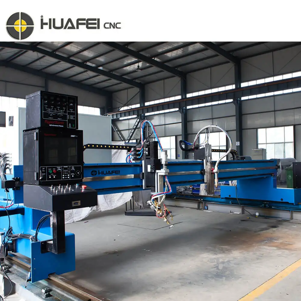 Gantry moved hypethem system cnc plasma cutting machine