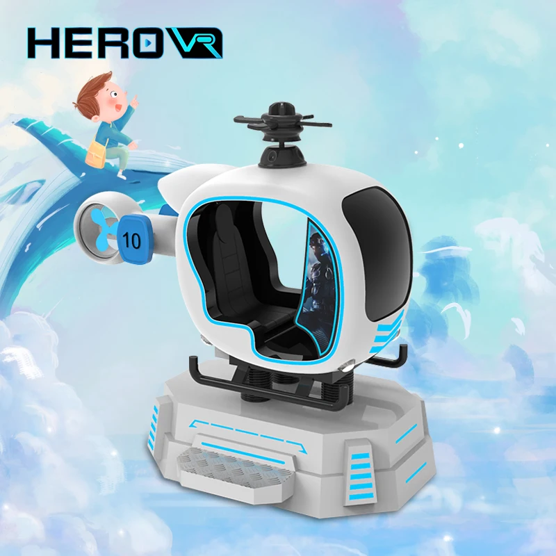 HEROVR Wholesale Price 9D Virtual Reality Airplane Car Driving Simulation Kids Children Game Machine Vr