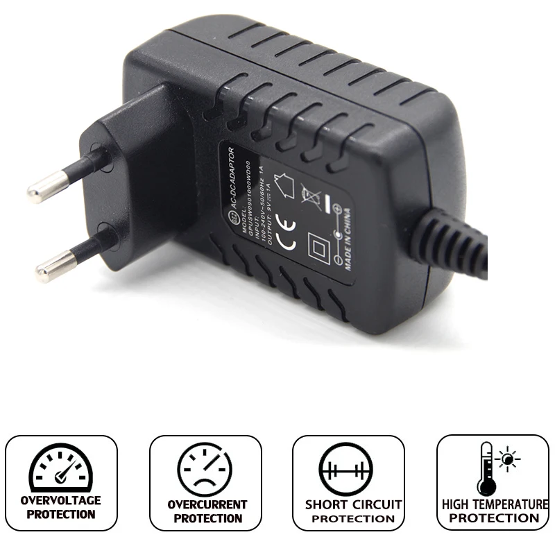 AC 100-240v 50/60Hz DC 9V 0.4A 0.5A 0.6A 1A 1.5A 2A 3A 4A 5A универсальная литиевая батарея зарядное устройство для