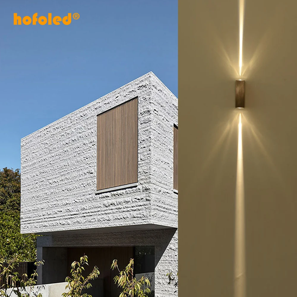 Customized Double Head Outdoor Wall Lamp Sconce Lighting Garden Aluminum Wall Light