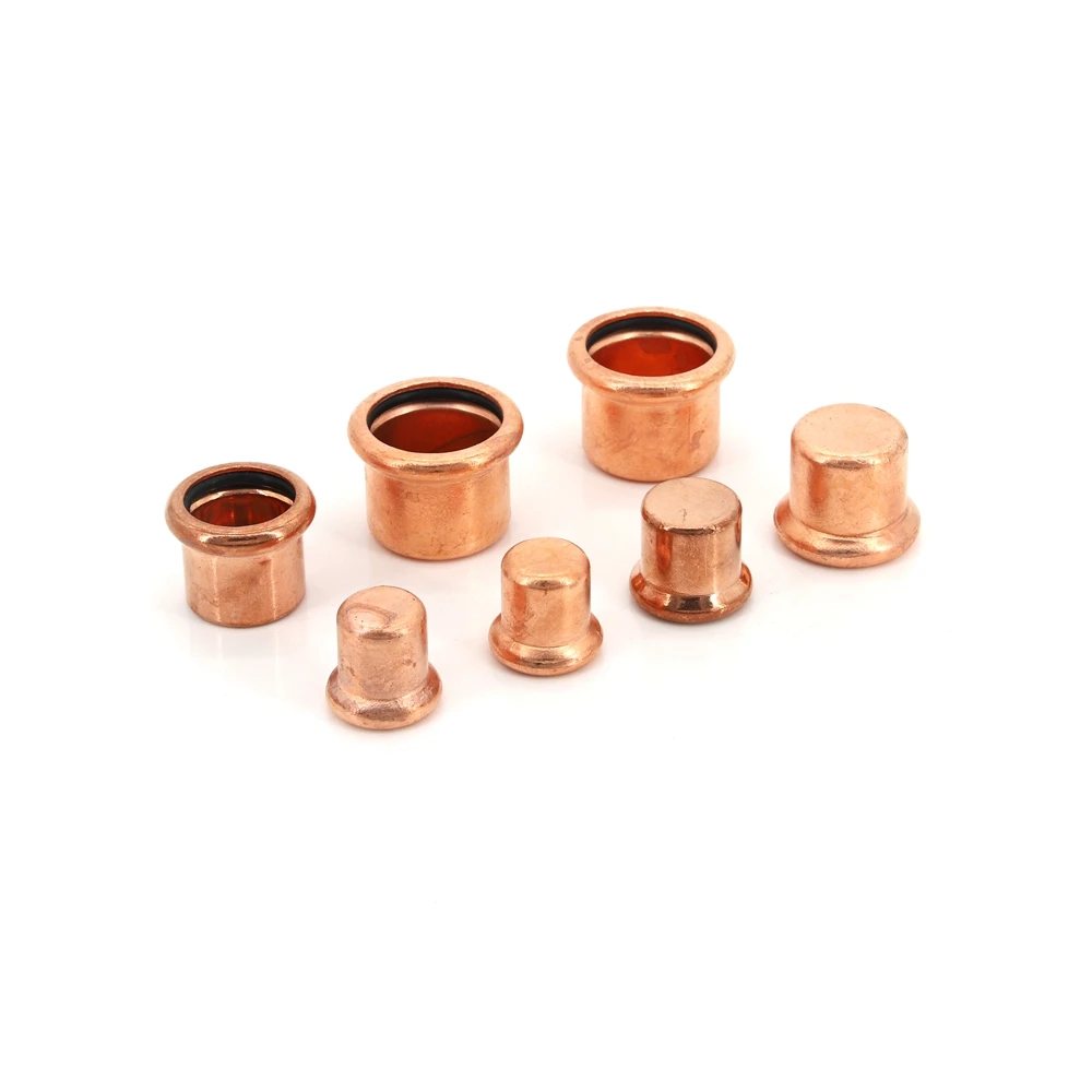 Factory WATERMARK M type Copper press fittings sheet Sleeve 22mm elbow copper brass fitting