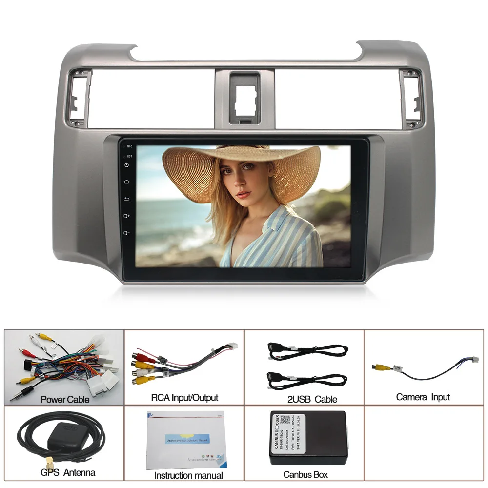 9 inch 4runner android radio touchscreen multimedia system car player stereo audio gps for toyota 4runner 2010 - 2015