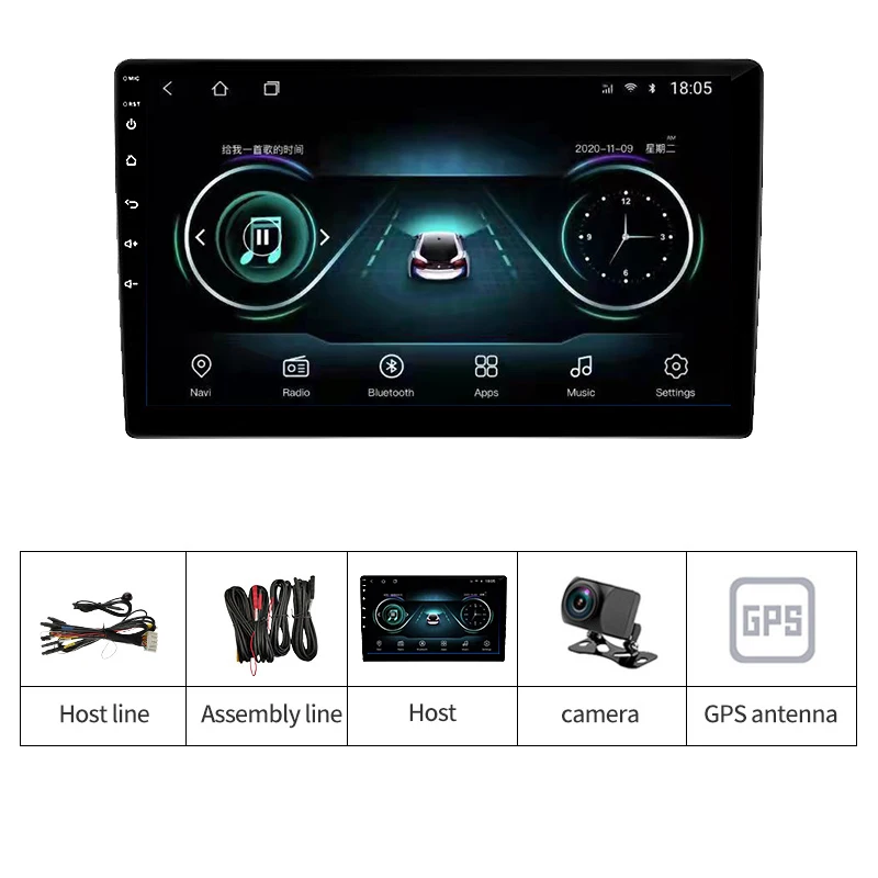 DW 4754 10 Inch AHD Double Din Screen Android Car Wifi Radio Carplay Dsp Gps Navigation Android Player Car Stereo System