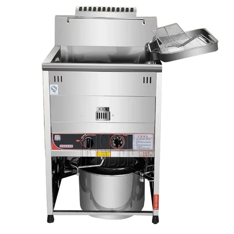 Table top air frying chicken machine vertical pressure French fries manufacturer Ham sausage ball fryer