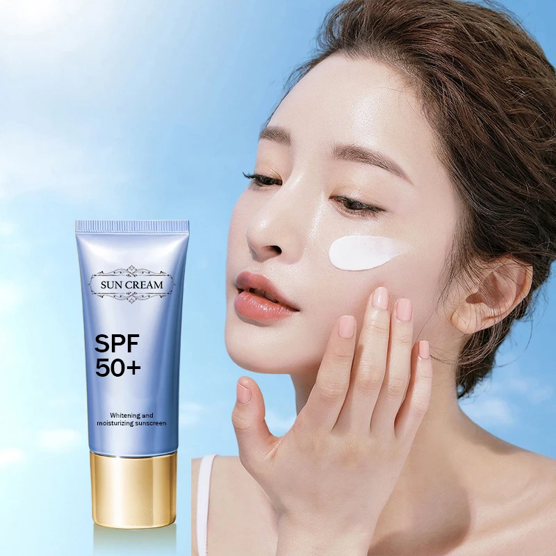 OEM/ODM Водонепроницаемый крем для загара Spf 50 PA ++++ солнцезащитный лица тела