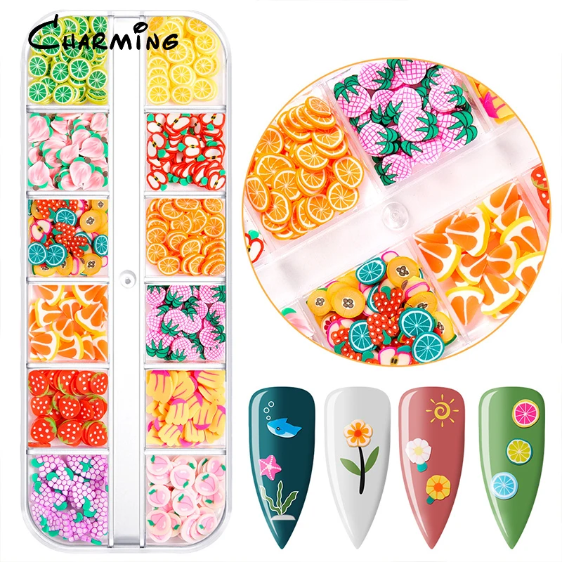 Many Colors Long Cut Clay Sprinkles Lovely Polymer Clay Confettis For Diy Slime Filler Making