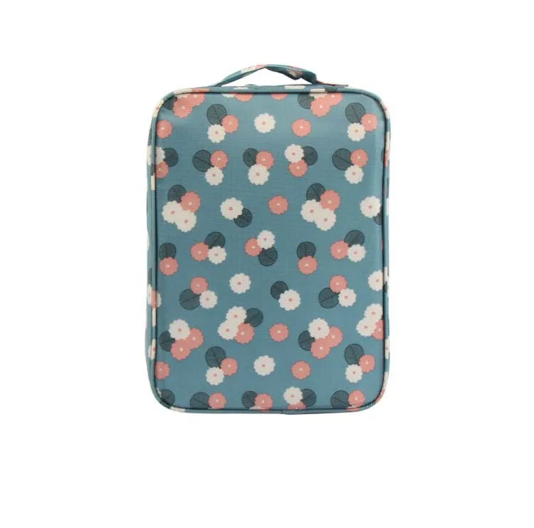 wholesale waterproof fashion custom printing nylon or polyester wholesale travel shoe bag with zipper