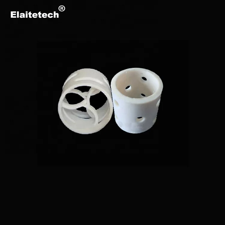 1 2 1.5 2 and 3' White Polytetrafluoroethylene PTFE plastic raschig ring & pall ring