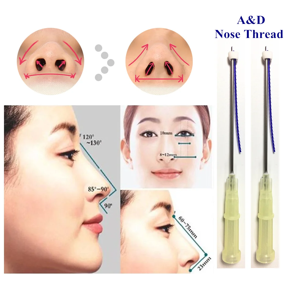 Стерильная полидиоксаноновая нить для лифтинга носа, 19 г50 мм