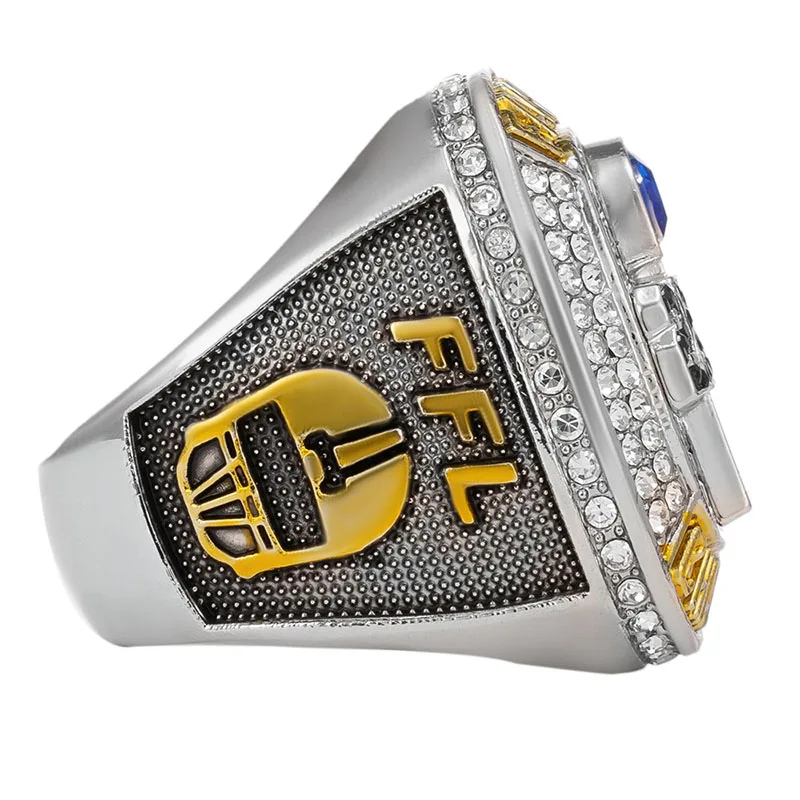 New 2024 Fantasy Football Championship Ring  Fashion Jewelry for Friend Gifts