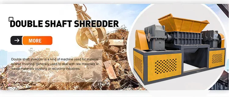 Automatic hot selling double single shaft shredder double shaft shredder 11kw