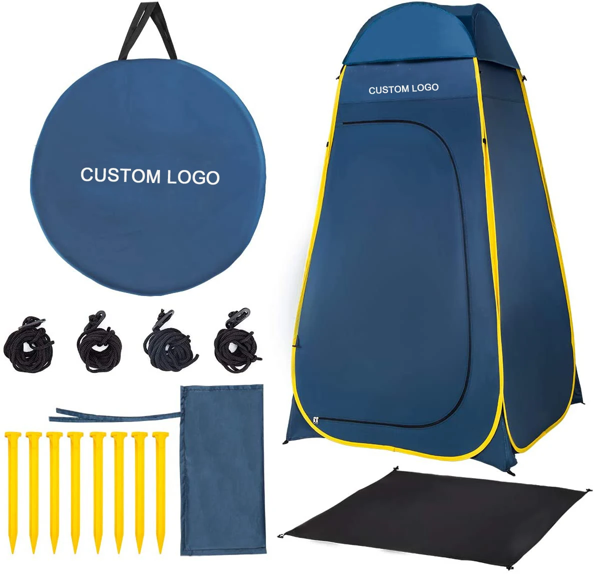 Outdoor Portable Pop Up, Waterproof Folding Removable Camping Beach Tall Change Room Upgrade Privacy Toilet Bath Shower Tent/