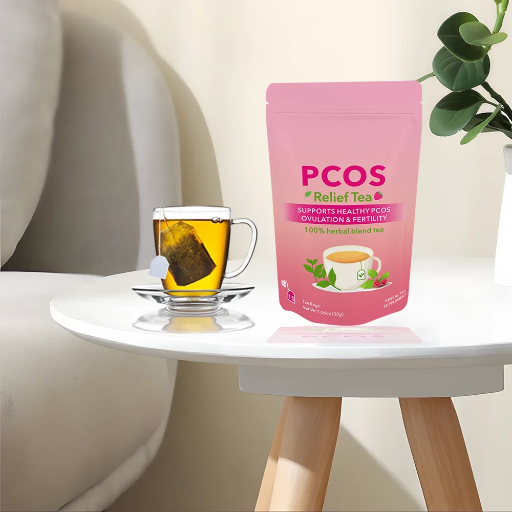 OEM/ODM/OBM Hot Selling Health Herbal PCOS Tea Support Fertility Health & Hormone Balance Tea Healthy Menstrual Cycle For Women