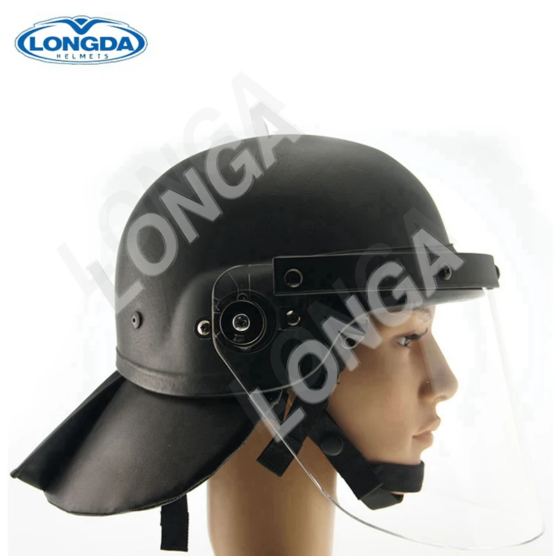 Army security protection bulletproof helmet with visor