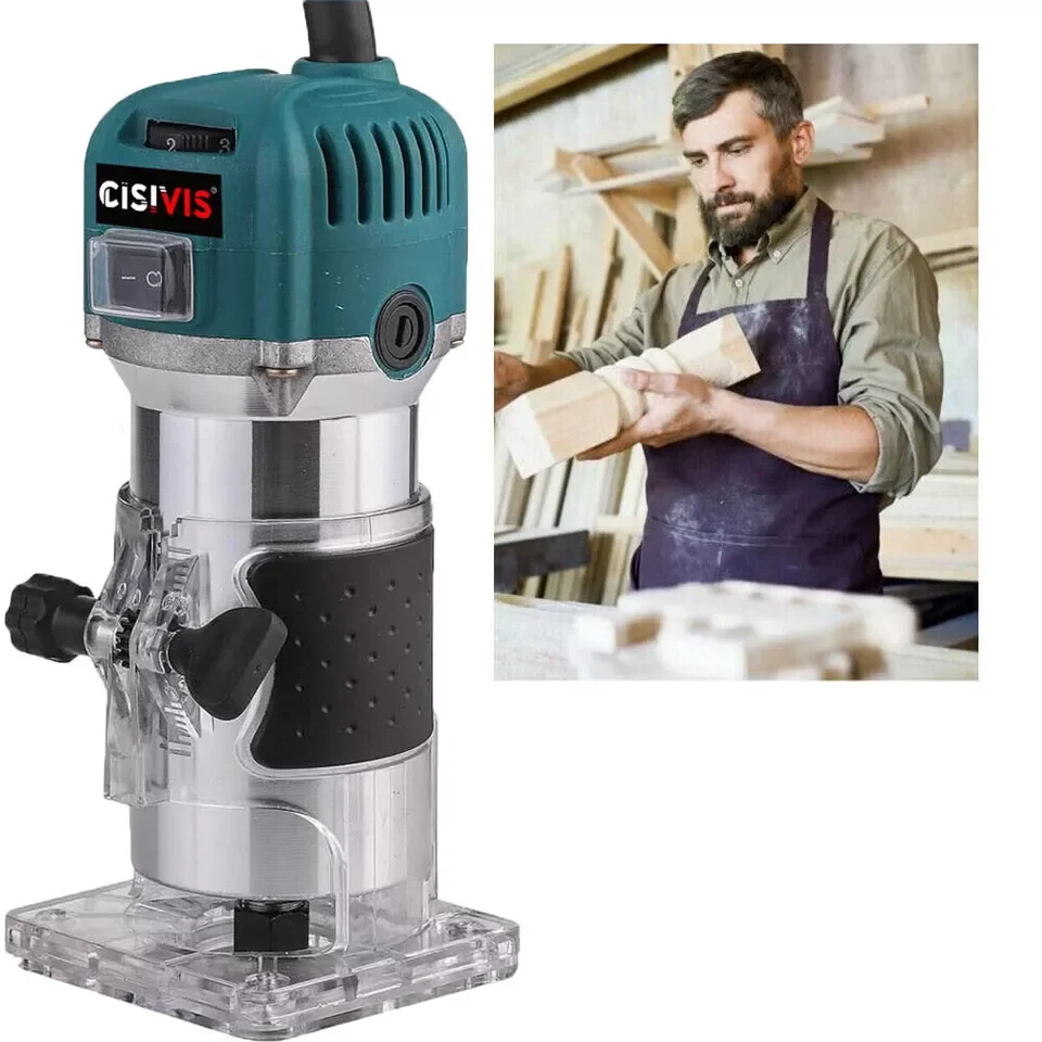 Cisivis Palm Hand Router Machine Woodworking Power Router for Wood Working Enhanced Productivity