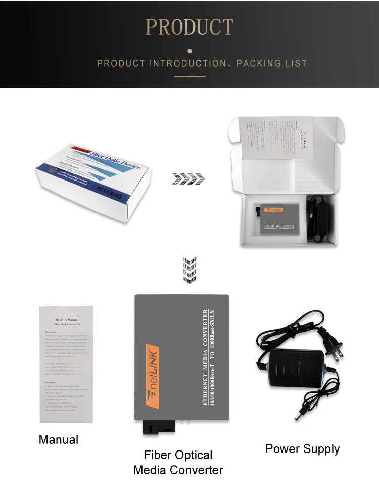 FactoryPrice1000MHTB-GS-03 optic media converter  TX1310/RX1550nm convertidor multimedia20km SC gigabit Fiber OpticEquipment