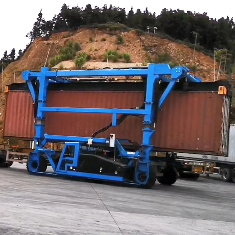 Mobile Automatic Container Lifting System Moving Equipment Will Straddle Carrier 35 Tons
