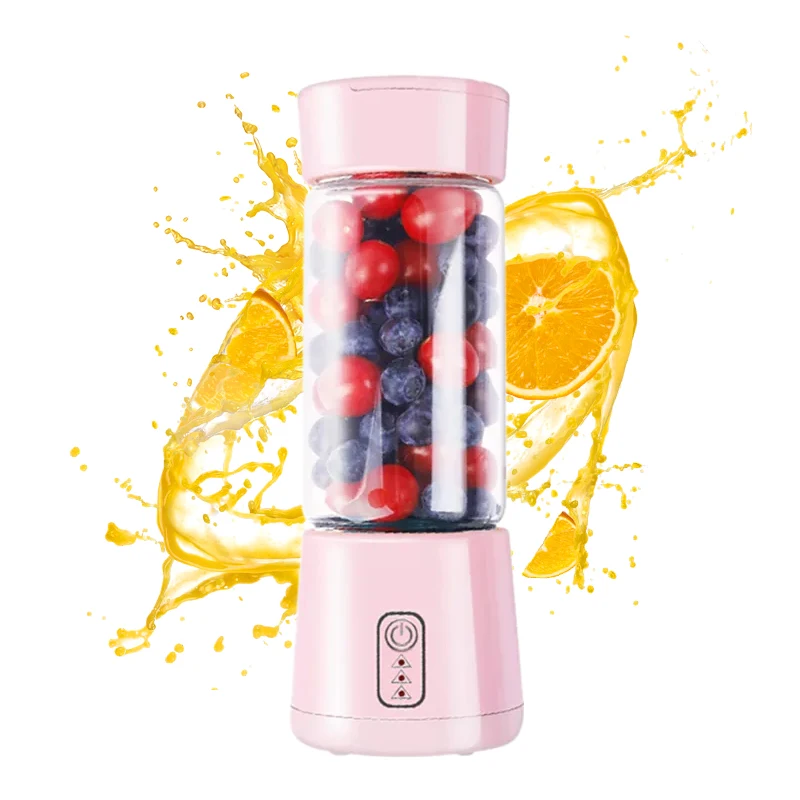 Portable Blender 380ML Wireless Rechargeable USB Juicer Cup Fruit Mixer Smoothie Juicer Blender