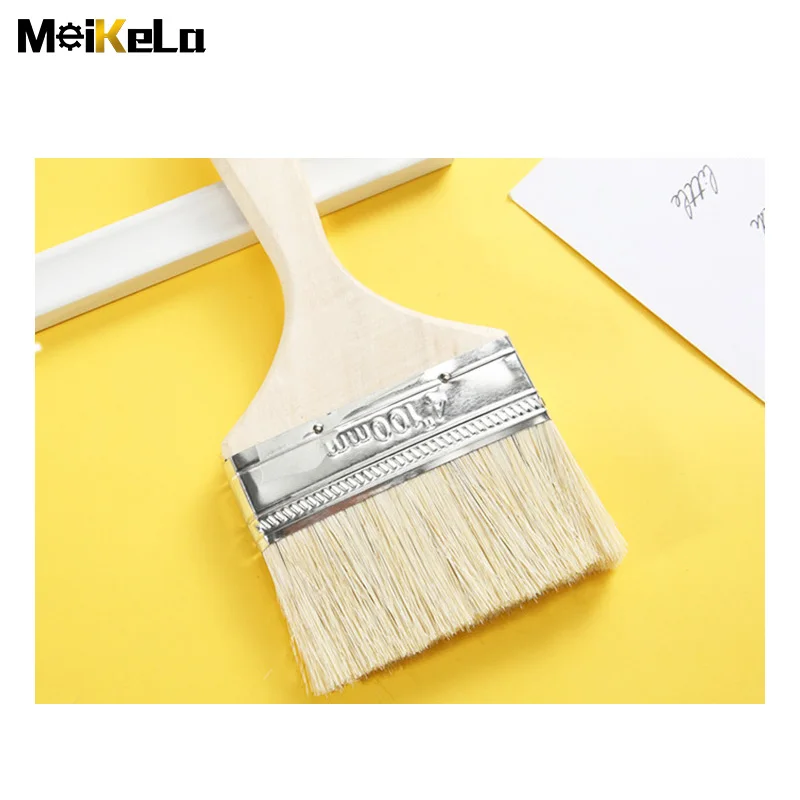 MeiKeLa Decorative tools Paint brushes Wood paint brushes of different sizes for walls