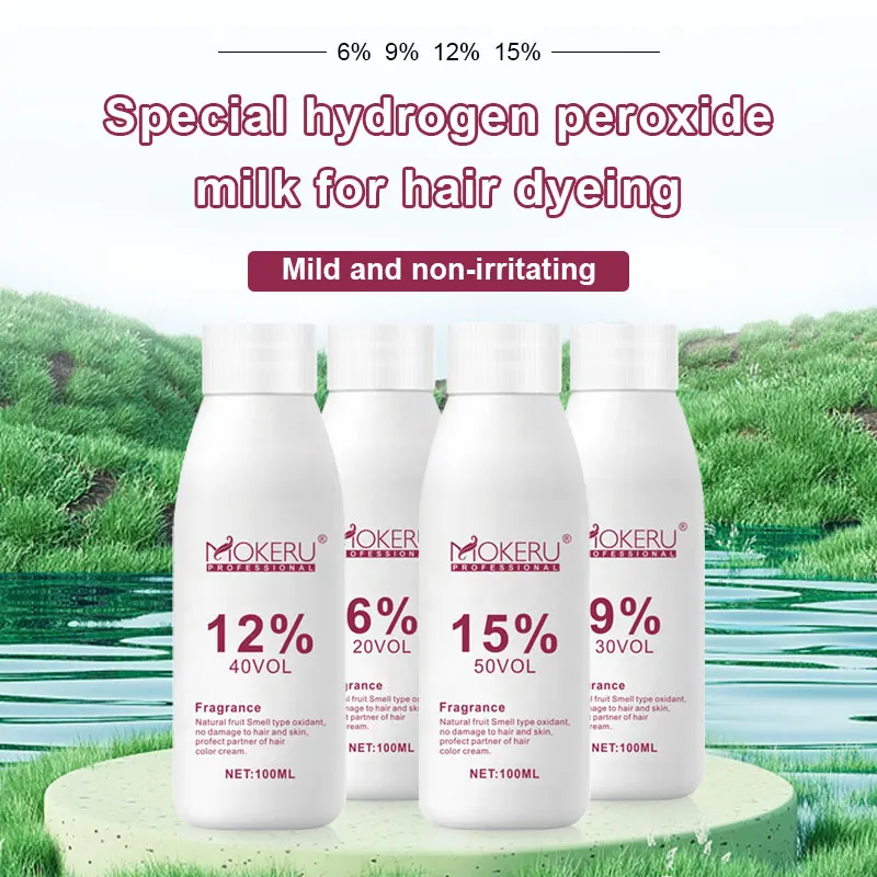Factory 100ml Professional Salon Hair Dye Peroxide 6% 9% 12% 15%hair Color Developer Hair Oxygen Cream