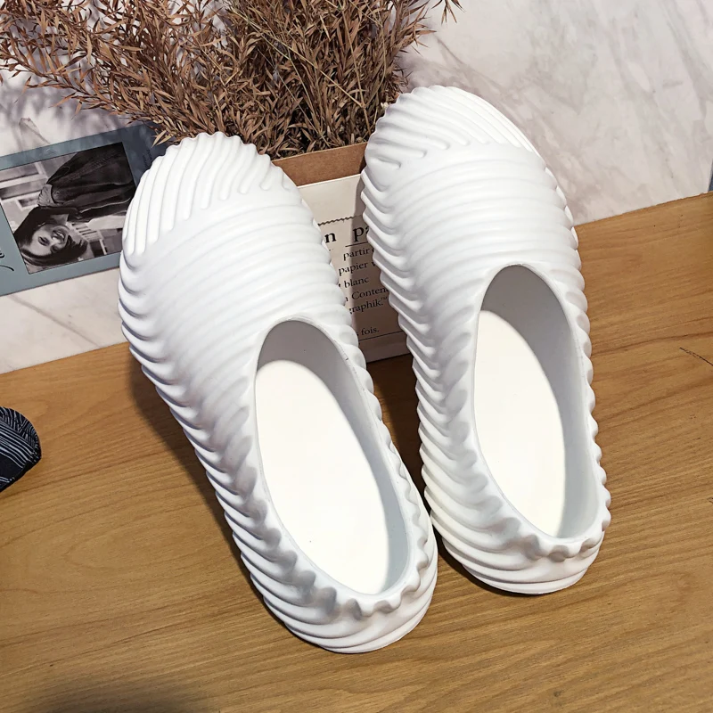 Новинка пляжные сандалии yeezy обувь для воды с отверстиями спортивные сандалии-скелетоны из