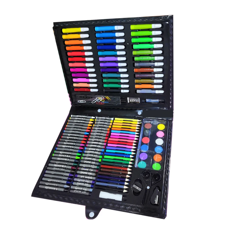 150PCS gift box coloring kids crayon pastel color pencil drawing art craft stationery gift set