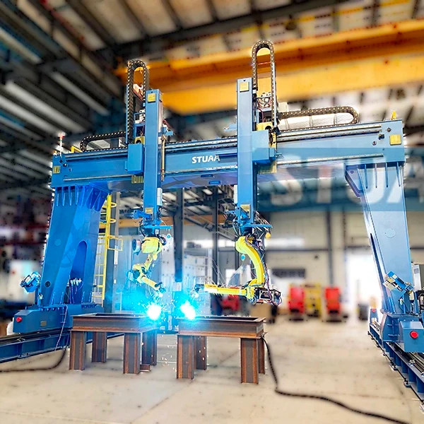 offline programming large structure workpiece automatic Gantry robotic welding cell with X Y Z axis