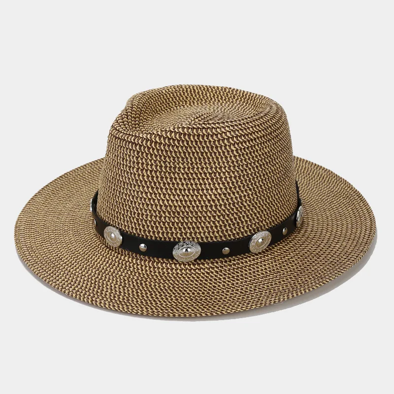 Dick cowboy european american fashion sun ladies straw hat men stage performance panama straw for hats