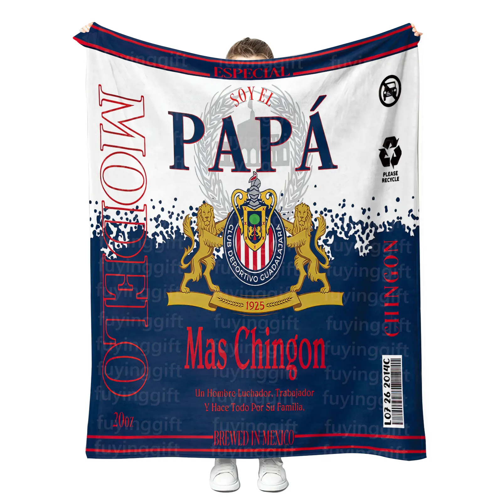 Высокое качество печать на заказ соевый Эль PAPA Mas Chingon Chingona Mama одеяла Мексиканский подарок день рождения матери и отца