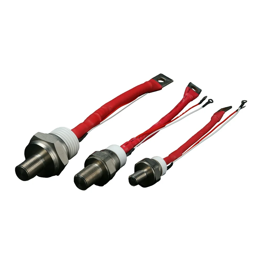 Fast switching stud type thyristor