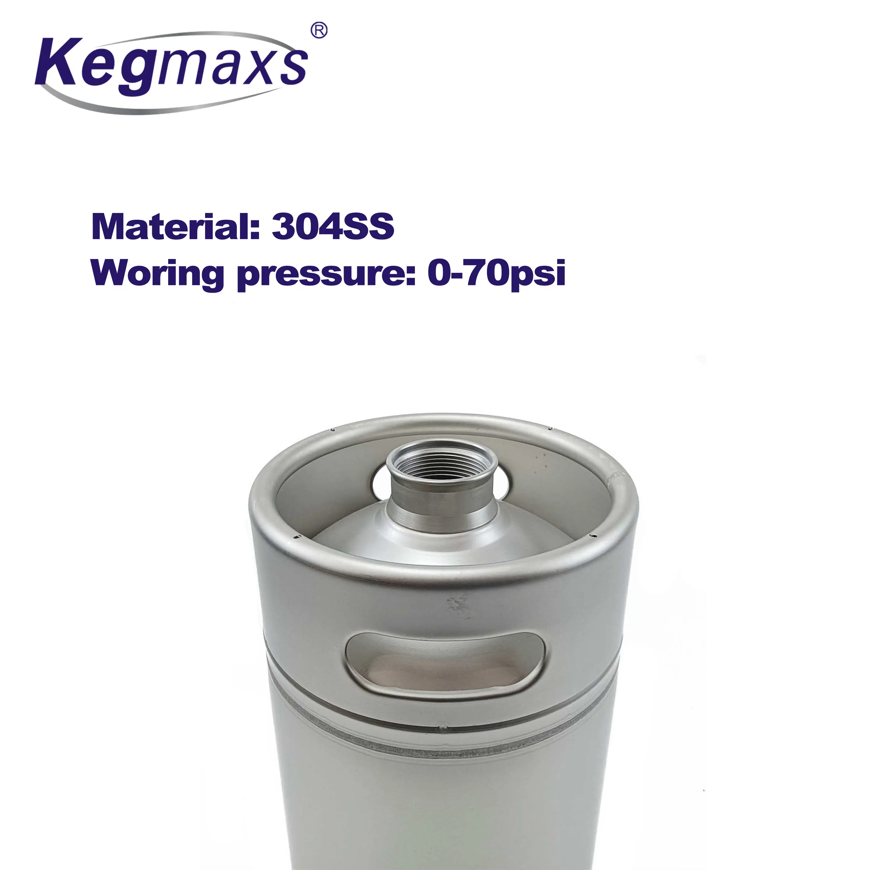 Kegmaxs Beer Growler 5L Mini Beer Keg Stainless Steel Bottle Cornelius for Beer Coffee Liquid Corny Keg Ball Lock Keg Drip Tray