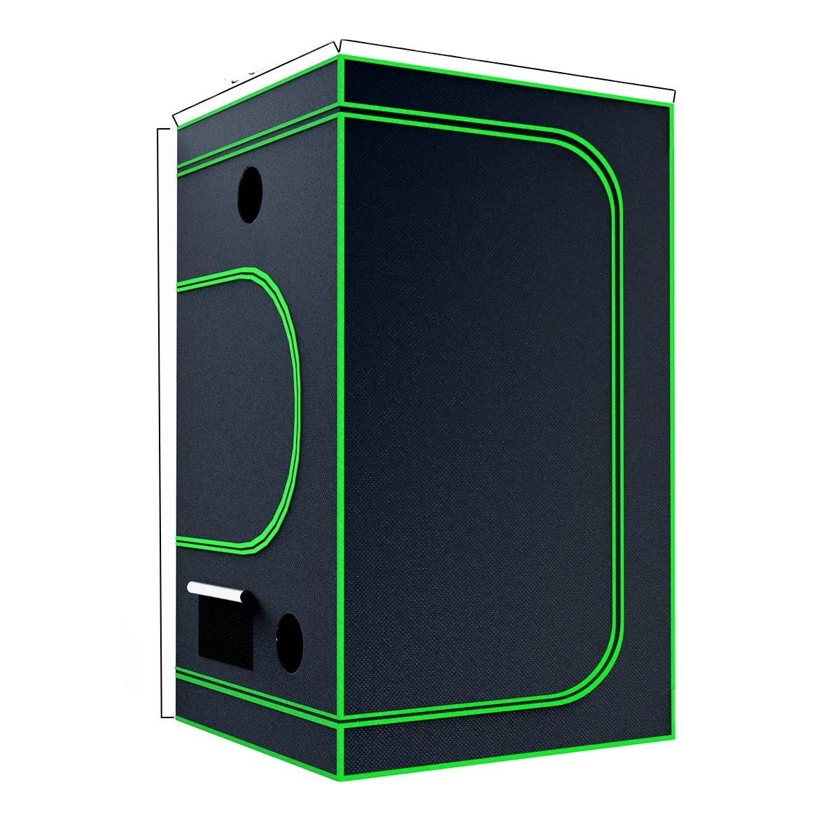 60*60*160cm Growing Tents Without Window 600D Oxford Mylar Metal Grow Tents for Greenhouse Horticulture