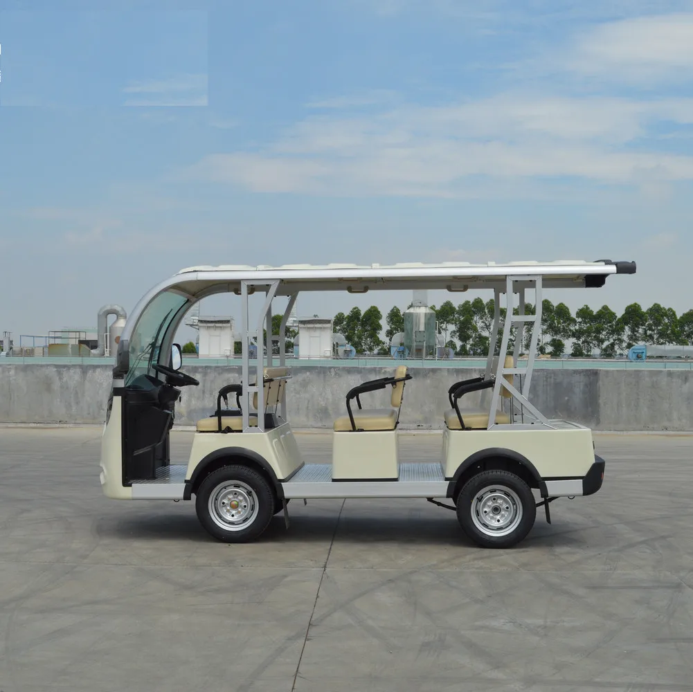 8 Seaters Electric Tourist Golf Cart Sightseeing Passenger Car Without Doors 72V AC System LT-S8.C