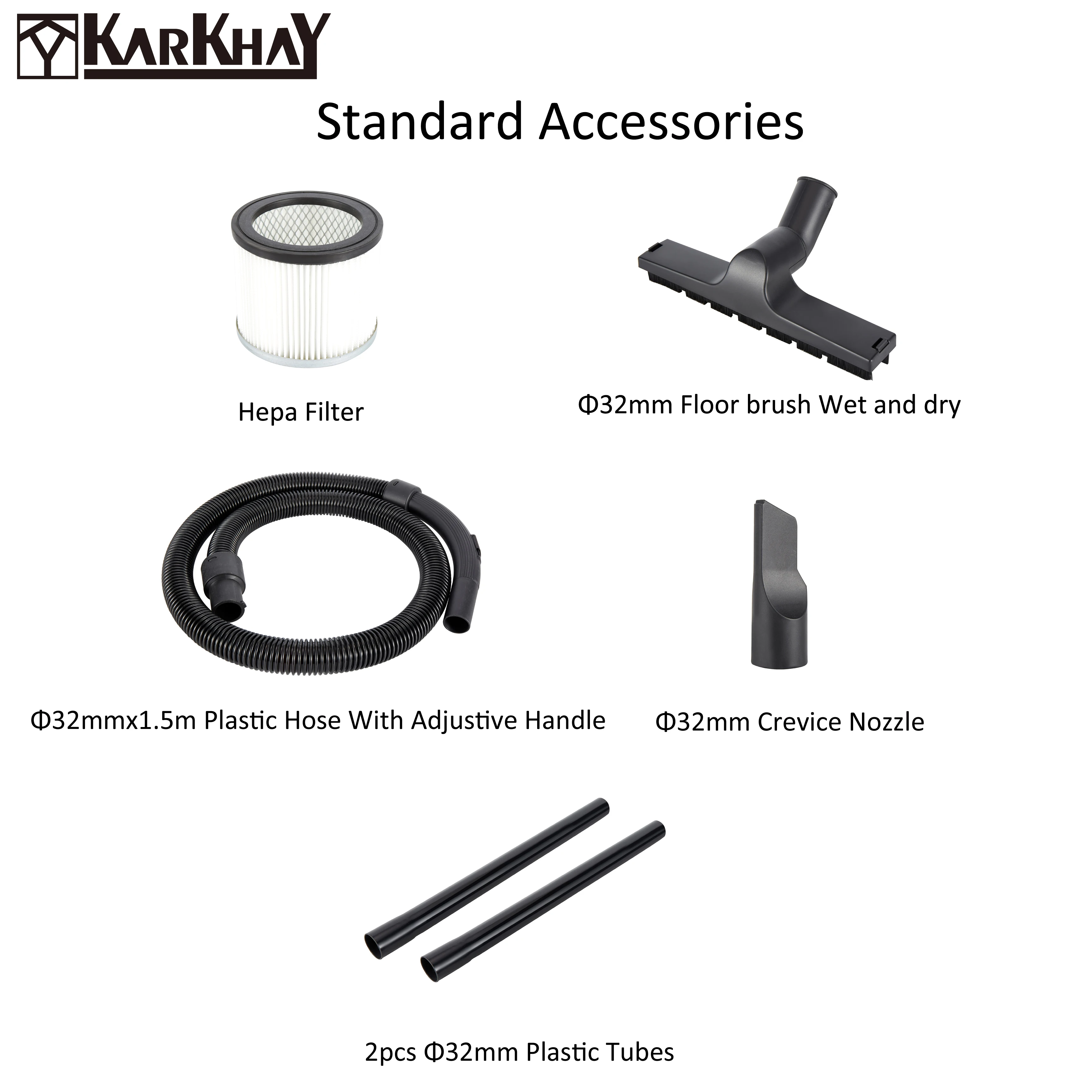 
1200W Vacuum cleaner hepa filter Wet and Dry shaking function KVS-3.20 