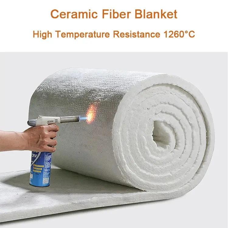 Ceramic Fibre blanket heat Insulation material 1260 ceramic fiber wool roll Insulation