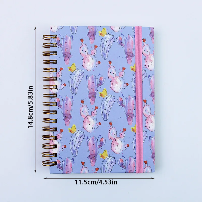 Logo Support Wholesale A5 Diary Notebook Spiral Notebook Hard Cover Loose Leaf Notebook Thickened Horizontal Line