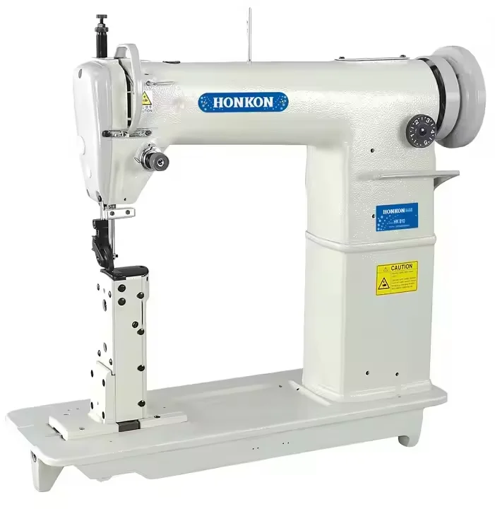 HK-810 Industrial Automatic Single Needle Post-Bed Lockstitch Sewing Machine for Martin Boots Leather Shoes Gear Core Component