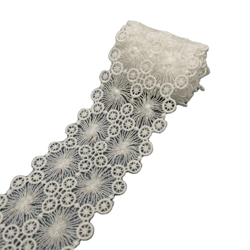 Cheap Price Hot Sale High Quality  Milk Silk Lace Ribbon Lace Bundles For Clothing Lace Front For Garment