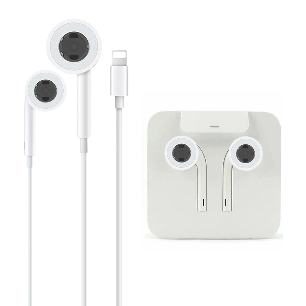 
Hot selling 8Pin wired handsfree auriculares headphone earbuds with BT For iPhone 11 12 earpods 
