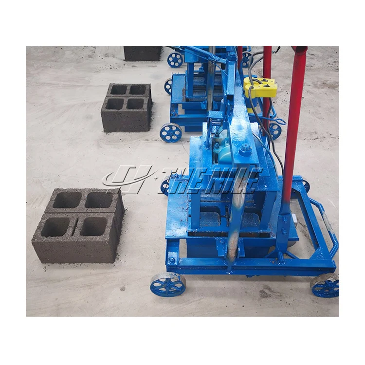 Manual Small Diesel  QT40-2 Small manual block making machine hand brick machines