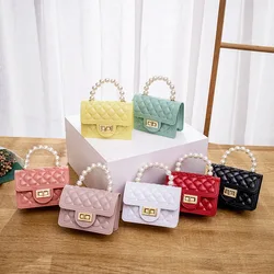 Pearl decorative chain handbag women hand bags fashion mini handbags