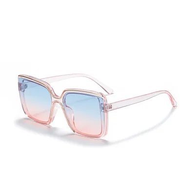 Fashion Plastic Party PC Frame AC Lens Sunglasses Square Plastic Women Sun Glasses UV400 Eyewear Eye Protection Decoration w41