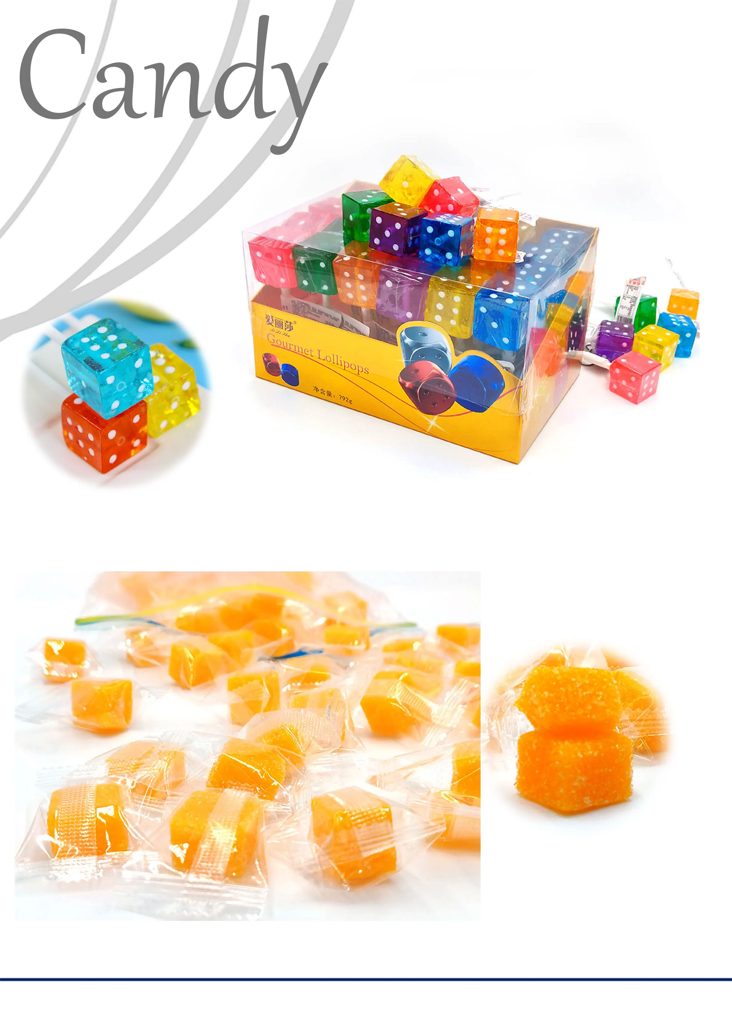 Not zhongshan Baijiashang twenty-four gourmet dice lollipop candy