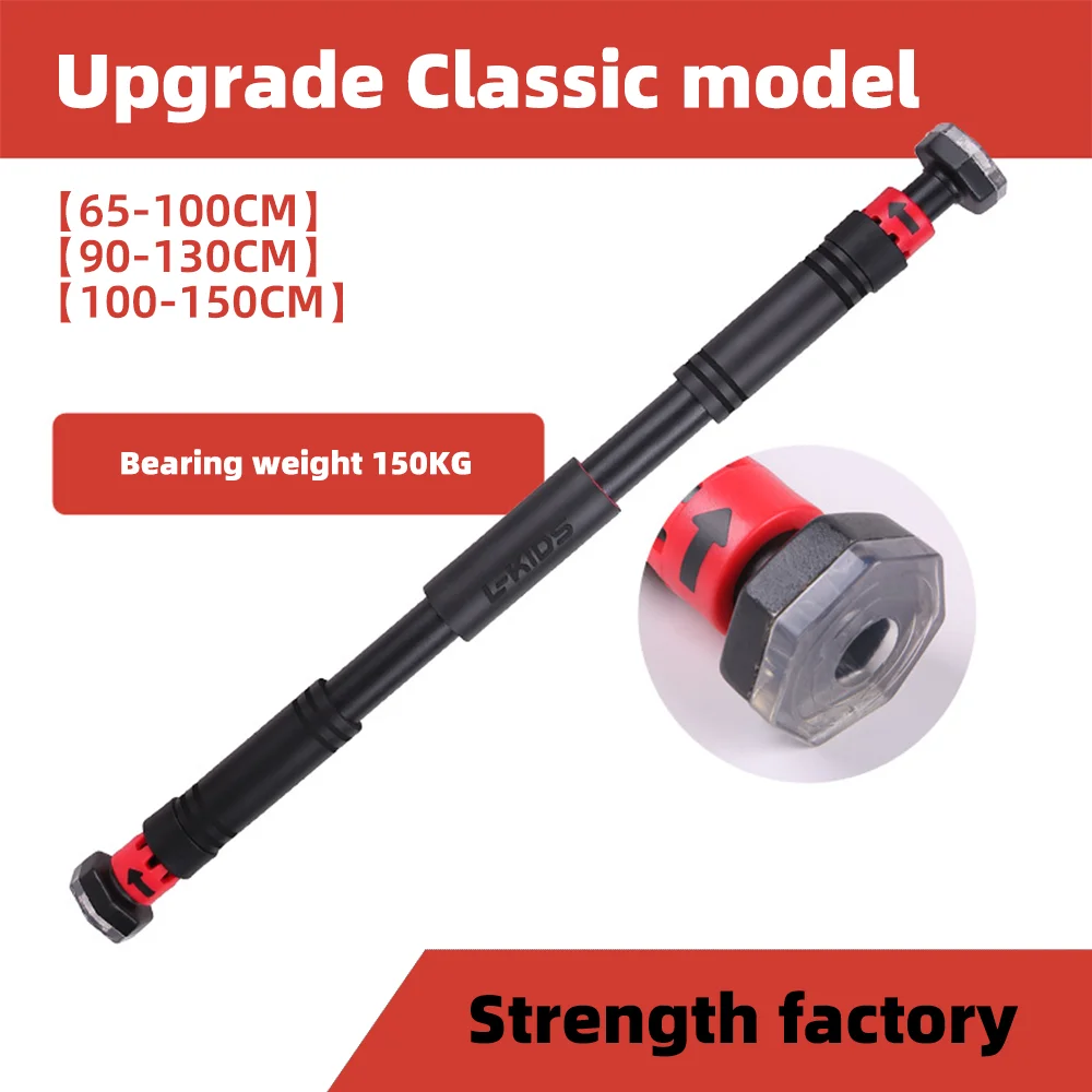 Horizontal bar on door, pull-up device in household room, no drilling on wall door, door frame suspender, sports equipment