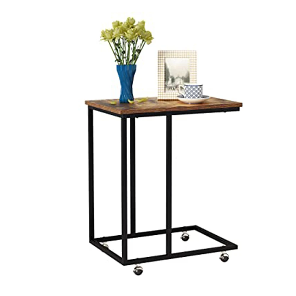 Living room office furniture modern coffee table metal sofa side table