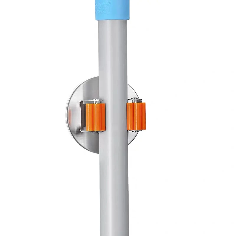 304 stainless steel Mop Handle Holder Wall mount Household Mop Handle Holder Reusable Tool Gripper