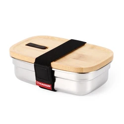 Factory Direct Sale bamboo Container Storage Tiffin  Wholesale Stainless steel bento Lunch Box set audlts